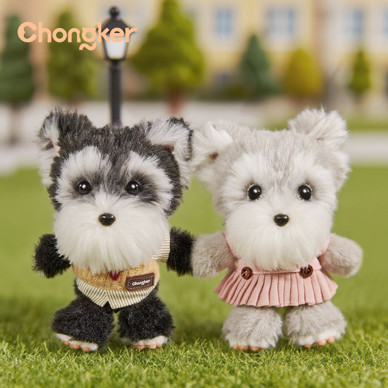 Gray Schnauzer Dog Charm- Kawaii Puppy Charm for Teens