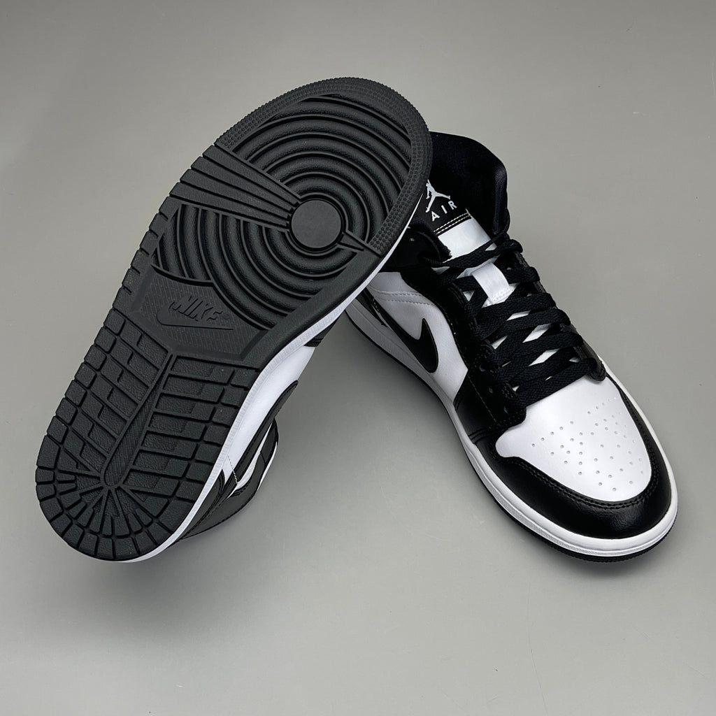 NIKE AIR JORDAN 1 Mid Panda Shoe Women's Sz 7 Black / White DV0991-101 (New)