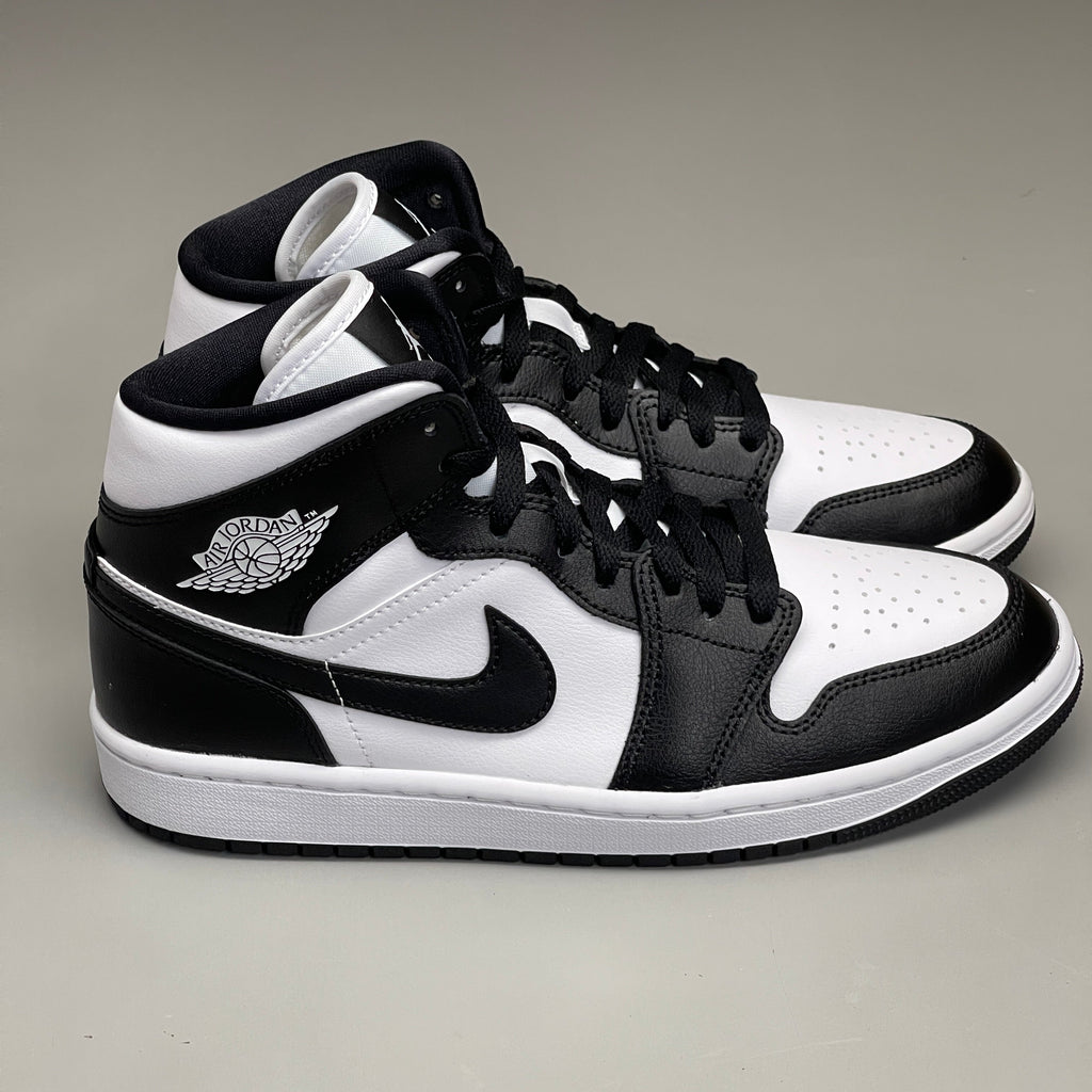 NIKE AIR JORDAN 1 Mid Panda Shoe Women's Sz 7 Black / White DV0991-101 (New)