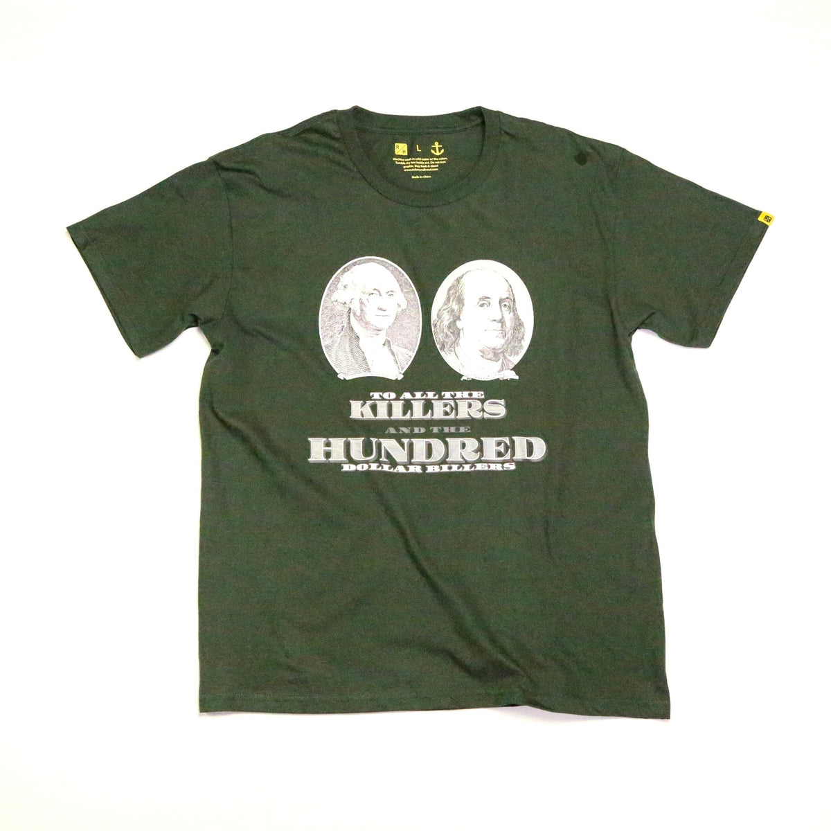 No Feelings T Shirt - Money Green