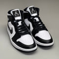 NIKE AIR JORDAN 1 Mid Panda Shoe Women's Sz 7 Black / White DV0991-101 (New)