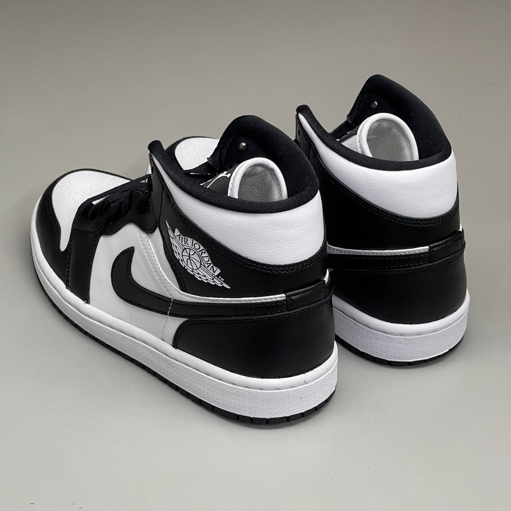 NIKE AIR JORDAN 1 Mid Panda Shoe Women's Sz 7 Black / White DV0991-101 (New)