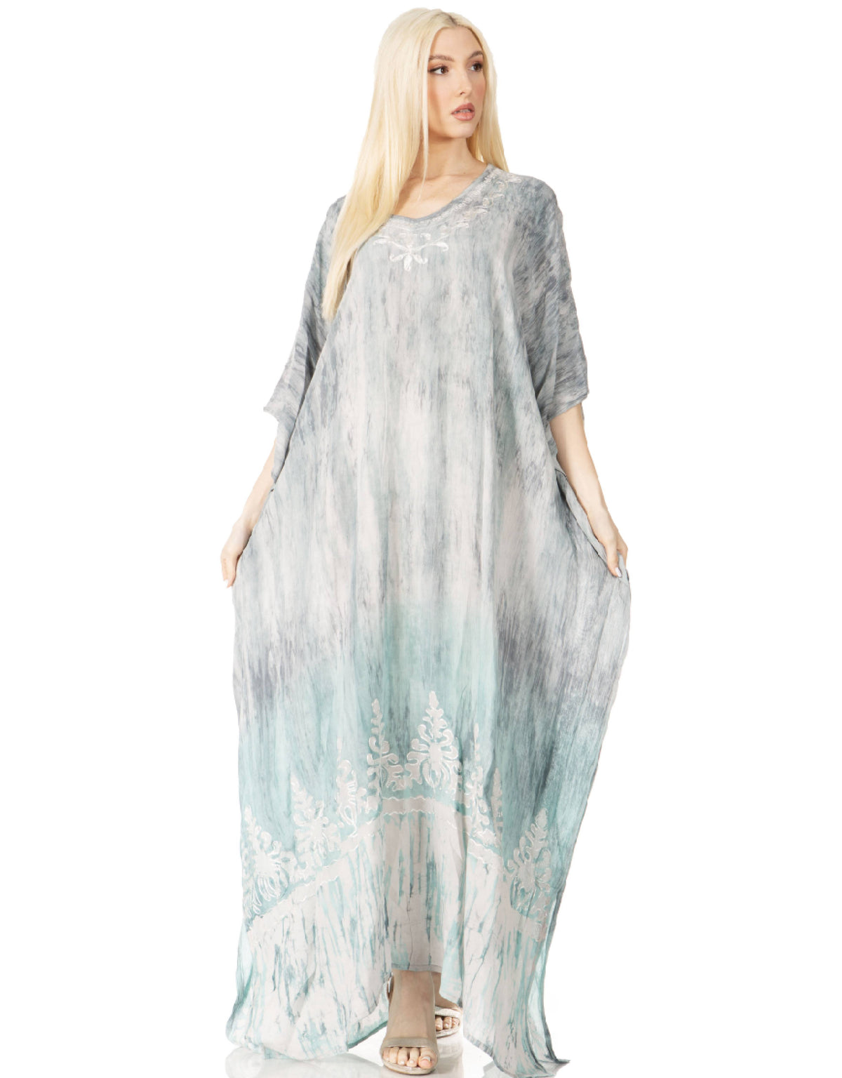 Sakkas Tacy Women's Boho Summer Maxi Dress for Casual or Lounge Wear
