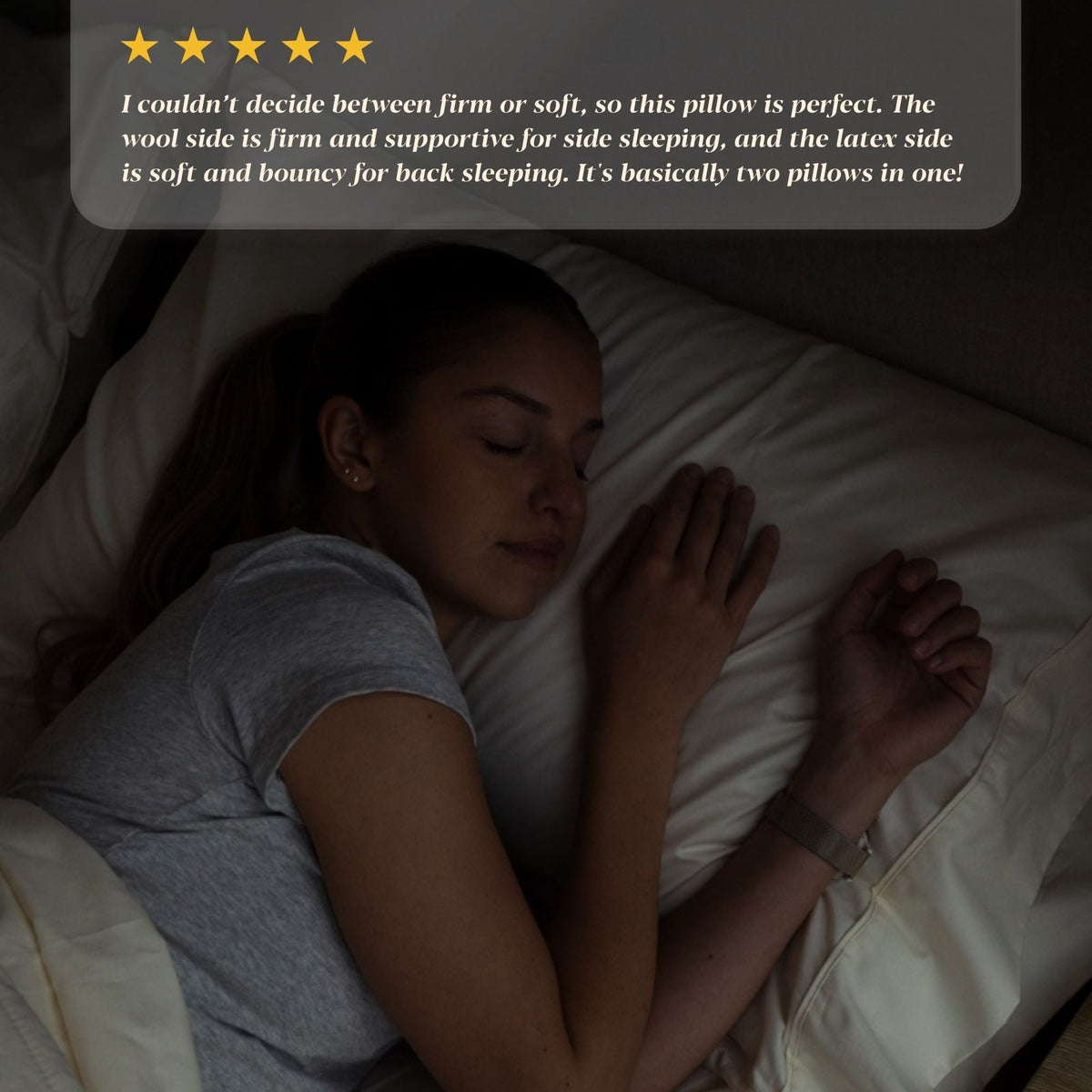 The Organic Snooze Pillow Dual Sided Firm or Plush
