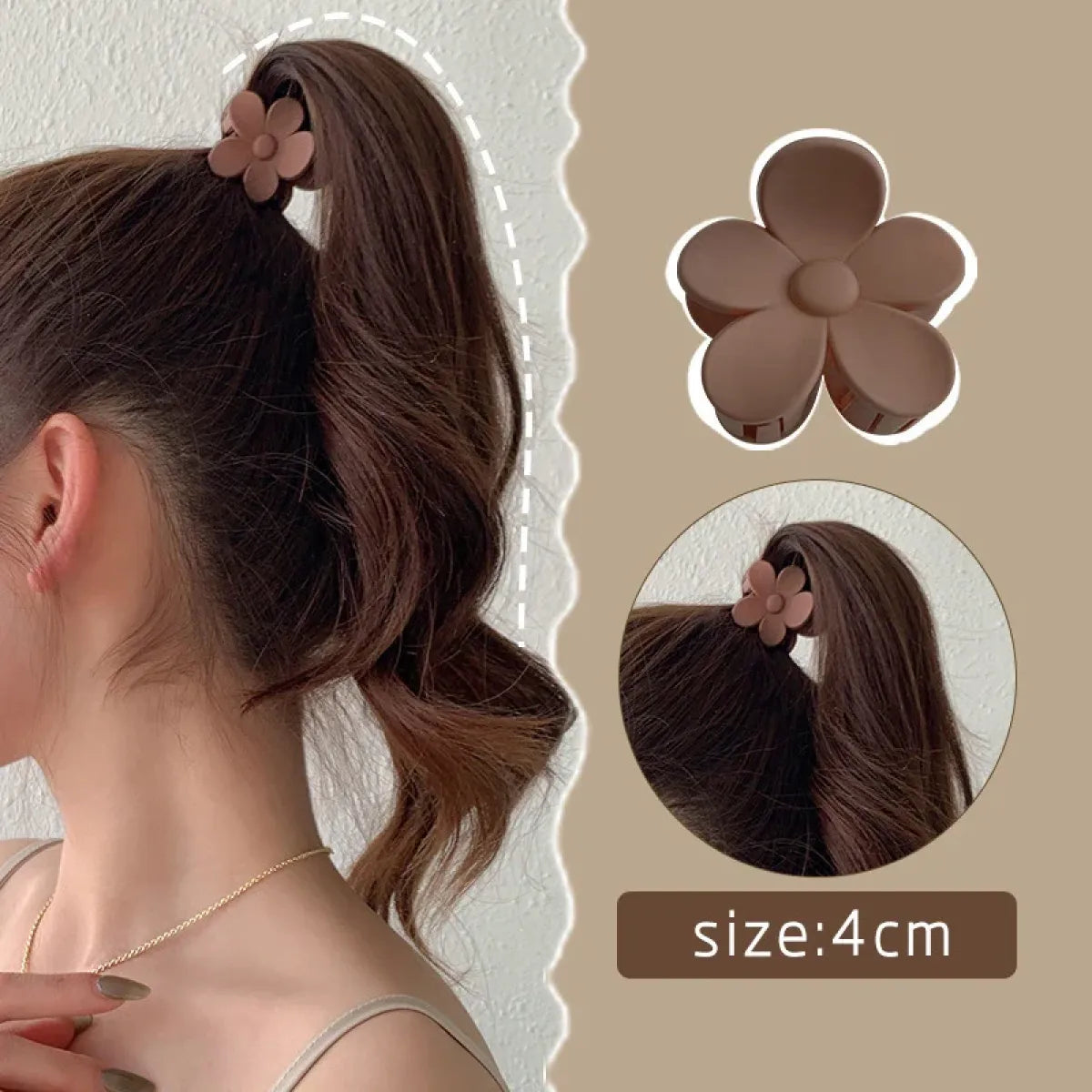 Gold Pearl Rhinestone Mini Hair Clip